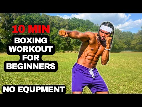 Видео: 10-минутная тренировка по боксу для начинающих | Занимайтесь без оборудования