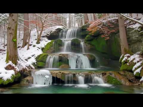 Видео: Засни мгновенно ❄️ | Замёрзший водопад в тихом японском лесу