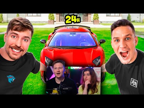 Видео: 24 часа Я МИСТЕР БИСТ челлендж | Реакция на Масленникова