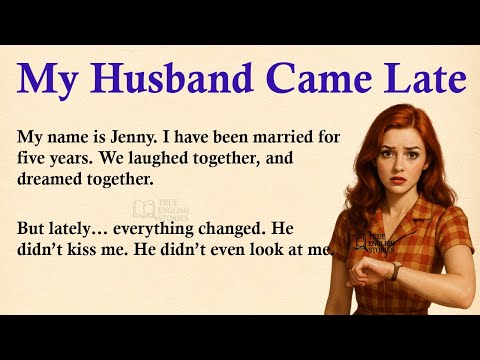 Видео: Мой муж опоздал ✅ Эмоциональная история на английском языке для аудирования (уровень A1/A2) ✅