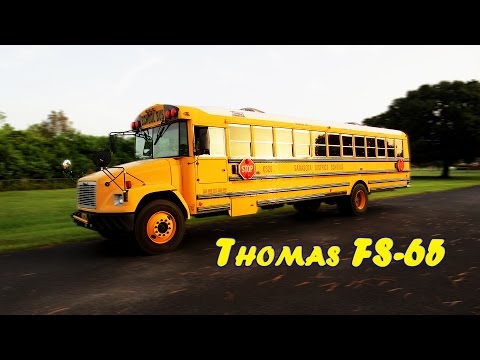 Видео: Обзор американского школьного автобуса Thomas Saf-T-Liner FS-65