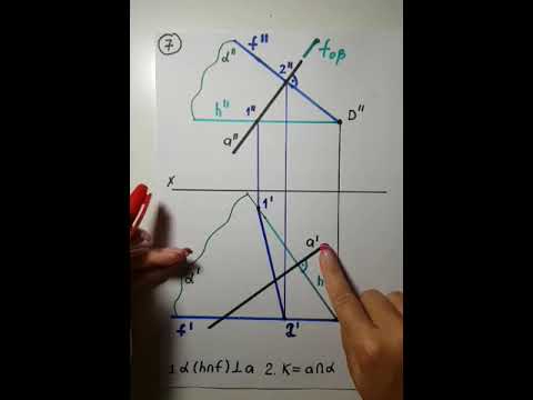 Видео: Расстояние от точки до прямой общего положения