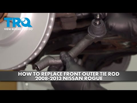 Видео: Как заменить переднюю наружную рулевую тягу на Nissan Rogue 2008-2013