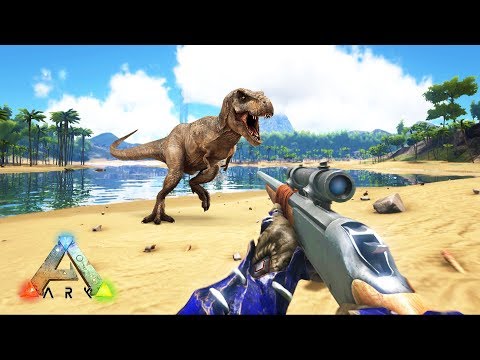 Видео: ARK: Survival Evolved - ОХОТА НА ДИНОЗАВРОВ С ВИНТОВКОЙ!! (ARK Ragnarok)
