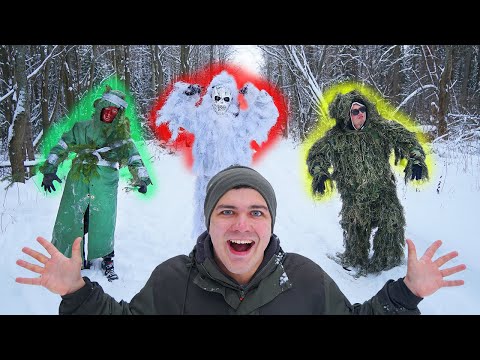 Видео: Выбери правильную маскировку, чтобы выжить и получишь 1000$!