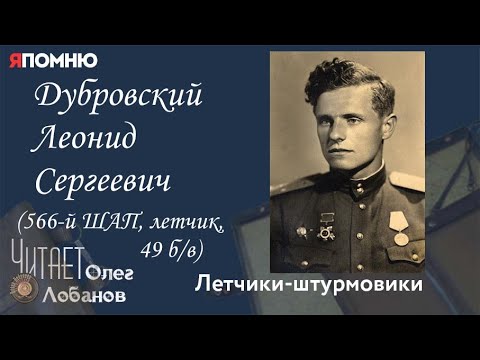 Видео: Дубровский Леонид Сергеевич. Проект "Я помню" Артема Драбкина. Летчики-штурмовики.