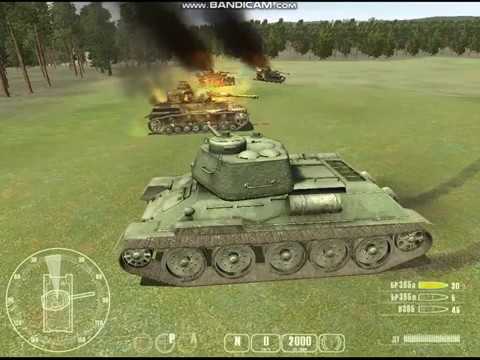 Видео: T-34 против «Тигра» (игра) - "T-34 vs tiger tank"