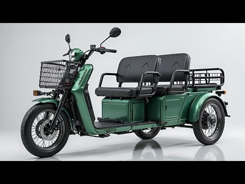 Видео: 2026 E-Trike Metro Cruiser 800W — будущее городской электромобильности!