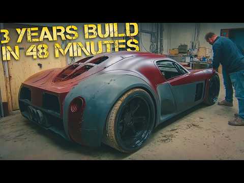 Видео: Мужчины создают BUGATTI из двух старых автомобилей / От начала до конца