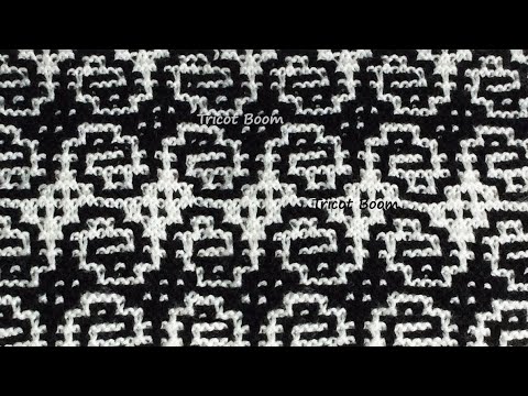 Видео: Фантазийный узор. Мозаичное вязание спицами.