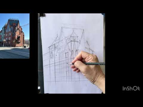 Видео: Рисуем дом Перцовой карандашом. 25 марта 2025 г.