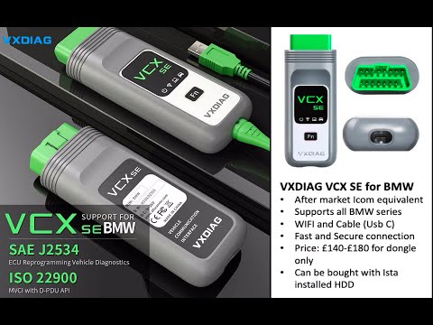 Видео: VCX SE для диагностики/программирования BMW