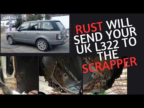 Видео: L322 Range Rover 2012 г. — ржавые задние точки крепления домкрата и порог — задние секции кузова ...
