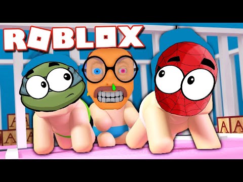 Видео: КОМАНДНЫЙ ПОБЕГ ИЗ ДЕТСКОГО САДА в ROBLOX!