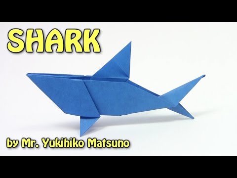 Видео: Оригами акула из бумаги