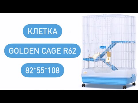 Видео: Купила новую клетку для крыс 🐀 | Клетка Golden cage R62