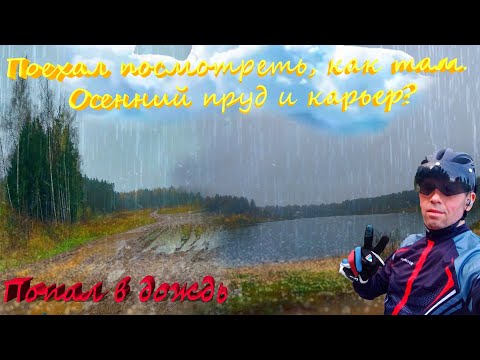 Видео: Поехал посмотреть как там осенний пруд и карьер.
