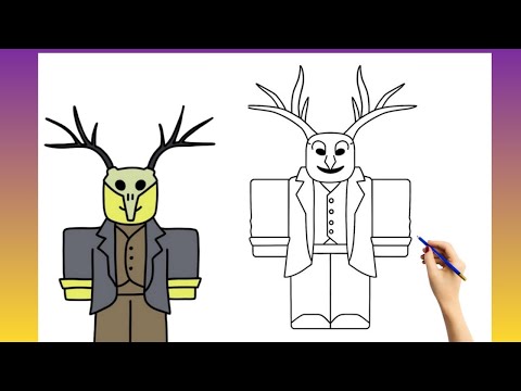 Видео: Как нарисовать культиста из 99 ночей в лесу | Урок рисования в Roblox