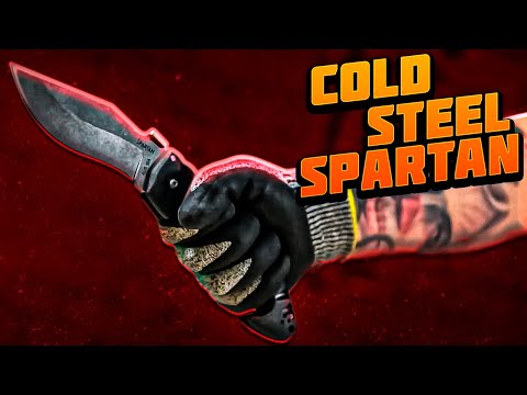Видео: Обзор и краш тест Спартан | Отзыв от владельца американского ножа Cold Steel Spartan | Superarbalet