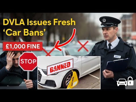 Видео: ⚠️ DVLA объявляет о новых запретах на автомобили — водителям грозит штраф в размере 1000 фунтов с...