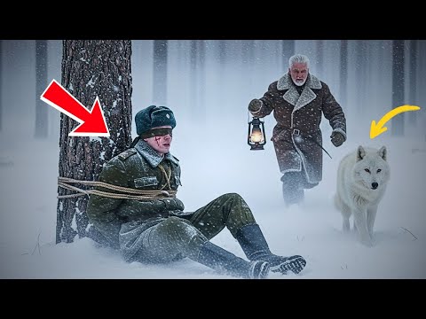 Видео: Белый волк привёл ветерана к связанному солдату в снегу — то, что произошло дальше, шокировало всех