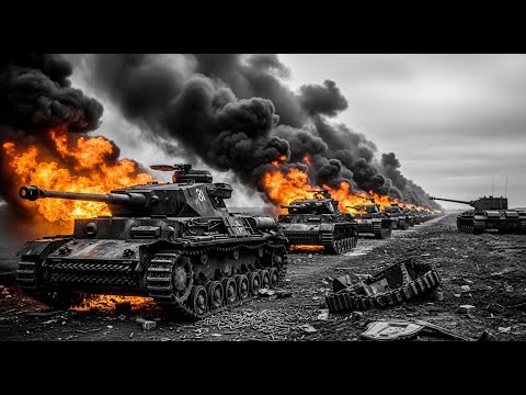 Видео: Немцы Смеялись над “Неуклюжим Гигантом” Пока КВ-1 не Сжёг их Колонну из 22 танков