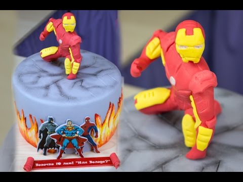 Видео: Торт "Железный человек" / Iron Man Cake - Я - ТОРТодел!