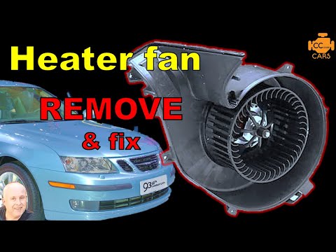 Видео: Вентилятор отопителя вашего Saab 9-3 не работает или визжит? Как снять