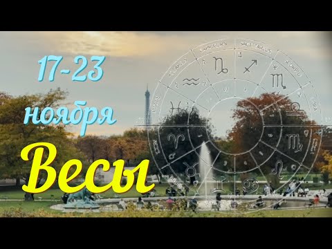 Видео: ВЕСЫ ♎️Прогноз на неделю с 17 по 23 ноября .