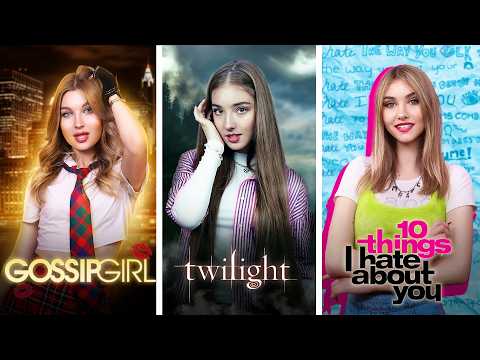 Видео: Переживаю все школьные фильмы за 24 часа! Мы Попали в Сумерки, 10 Причин Моей Ненависти и Сплетница