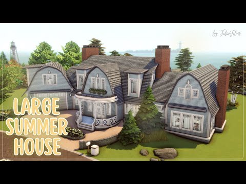 Видео: Большой Летний Дом🍀│Строительство│Large Summer House│SpeedBuild│NO CC [The Sims 4]