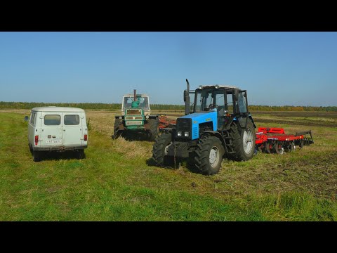 Видео: С 5 утра дискуем на МТЗ-1221 и Т-150К.  Заправка топливом на ГАЗ-52. Замена клапанной крышки.