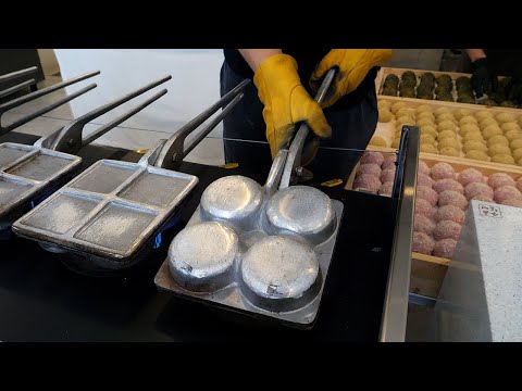 Видео: клейкий рисовый пирог на гриле (чал тток) - корейская уличная еда