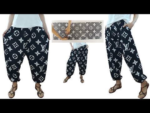 Видео: Самые легкие брюки в мире (Шалвар) /Вырезать | Шитье (подходит для всех размеров)