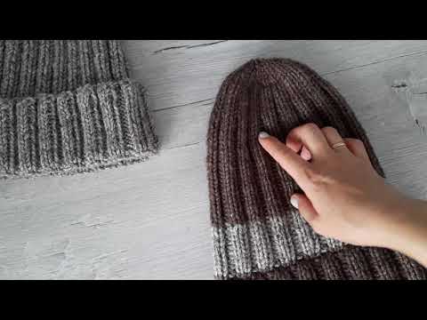 Видео: История двух шапок// шапки из Alize superlana maxi // Описание.