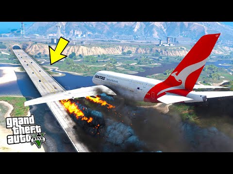 Видео: ОТКАЗ ВСЕХ ДВИГАТЕЛЕЙ! АВАРИЙНАЯ ПОСАДКА САМОЛЁТА НА ШОССЕ!! - GTA 5 (МОДЫ ГТА 5)