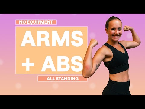 Видео: 10-минутная тренировка пресса и рук стоя | Без оборудования, без планок