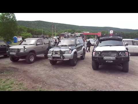 Видео: К водопаду Тигровый на трёх Prado 90 - 95