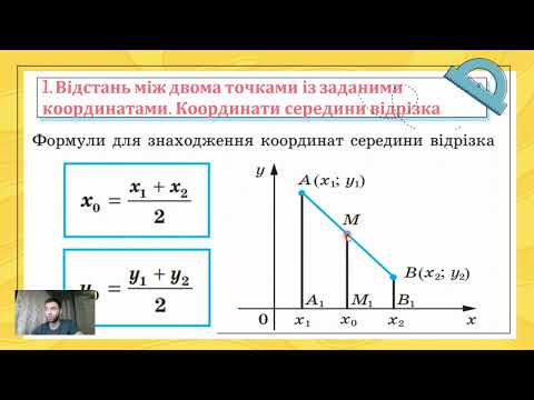 Видео: Координати на площині. (Тема №1, 9 клас, Геометрія)