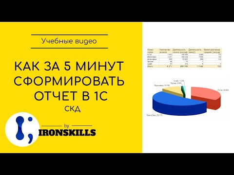 Видео: Как за 5 минут сформировать отчет в 1С. Способ № 2 (СКД)