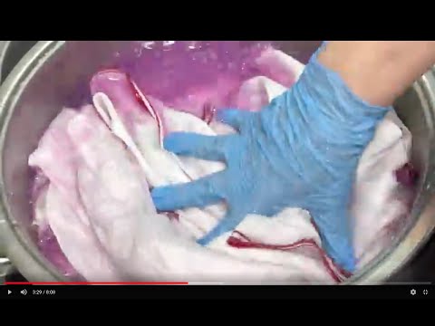 Видео: ТЮЛЬ И НЕ ТОЛЬКО ОТБЕЛИТЬ СИНТЕТИКУ МАРГАНЦОВКОЙ