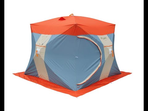 Видео: Палатка рыбака Нельма Куб 3 Люкс двухслойная