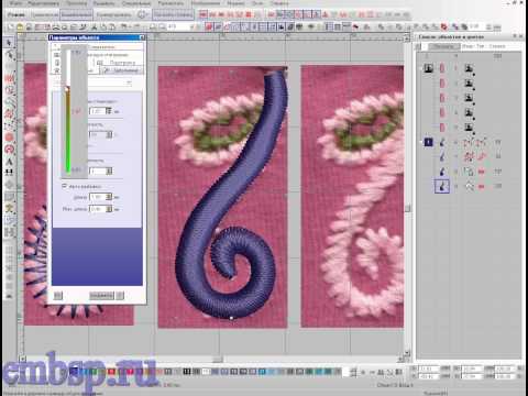 Видео: Wilcom EmbroideryStudio e4.2 уроки курсы Элемент вышивки различными инструментами