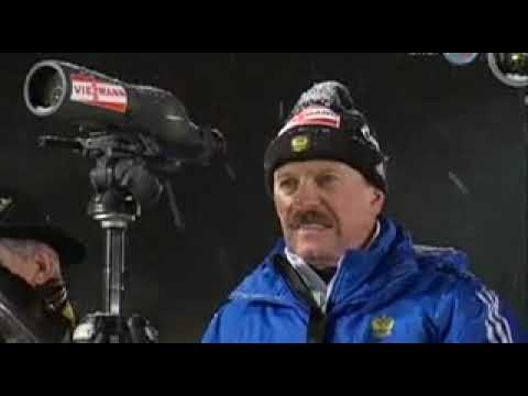 Видео: биатлон кубок мира 2008-2009 4 этап Оберхоф эстафета женщины