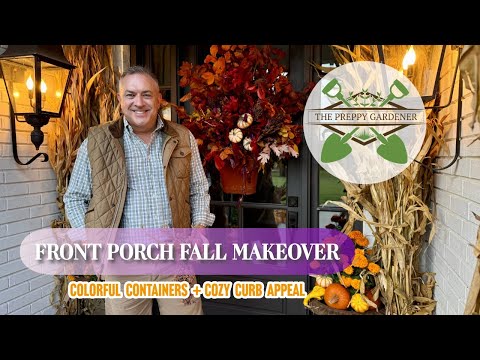 Видео: Осеннее преображение крыльца 2025 🍂 Яркие контейнеры и уютный бордюр