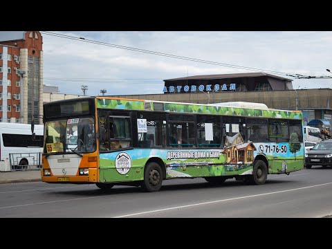 Видео: Автобус Mercedes-Benz O405N2 (АН 570 22) Покатушки по Барнаулу/ Ride on the Mercedes-Benz O405N2 bus