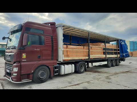 Видео: MAN TGX 18. 510 / Загрузился дровами / Катим в Мытищи...