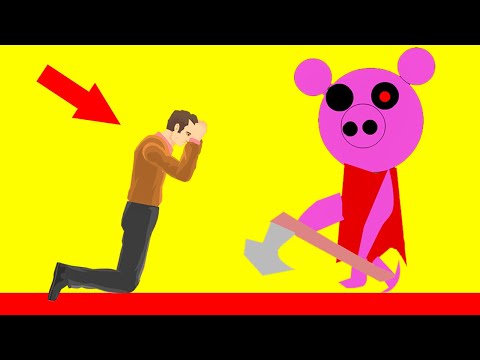 Видео: ПИГГИ ВЕДЕТ ОХОТУ! САМАЯ ОПАСНАЯ БИТВА С МОНСТРОМ! ПРОШЕЛ БЕЗУМНЫЙ УРОВЕНЬ В HAPPY WHEELS