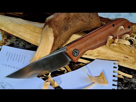 Видео: Нож VIKING Petrified Fish. Уличный тест