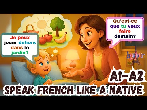 Видео: 🇫🇷 Изучайте Французский с 15 Разговорами Перед Сном | A1-A2 | Мама и Ребёнок